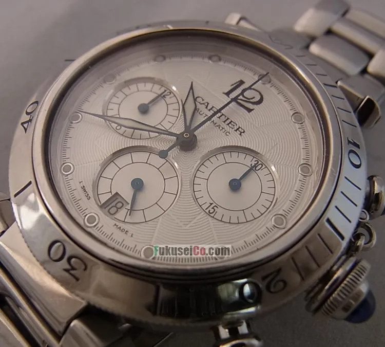 パシャ ドゥ クロノグラフ 38mmルミノバ夜光 カルティエコピーブランド時計 W31030H3