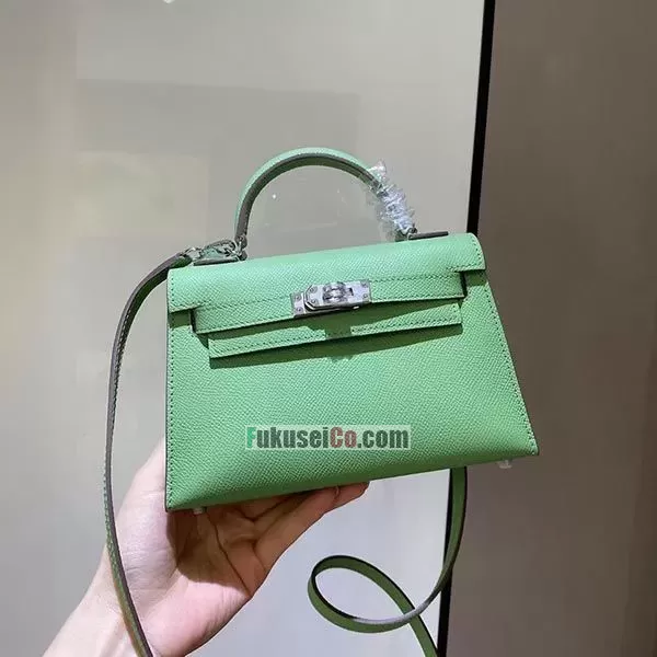 ブランド エルメス 偽物 ケリーミニ2 カザック エプソン シルバー金具he19016