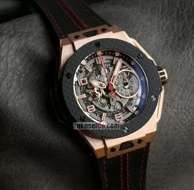 V6工場 卓越性 hublotコピー ビッグ・バン フェラーリ キングゴールドカーボン 世界限定５００本 401.OQ.0123.VR