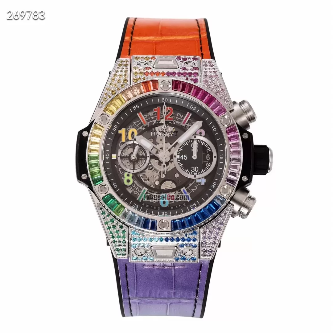HUBLOTコピー421.NX.1117.LR.0999/411.OX.9910.LR.0999ビッグバン ウニコ チタニウム レインボー【BBF製】