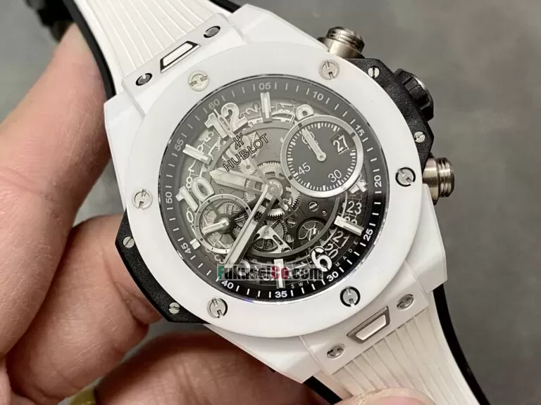 ウブロ ビッグバン ウニコ スーパーコピーブランド 441.CI.1171.RX スケルトンダイヤル ホワイトラバー 42MM【BBF製】