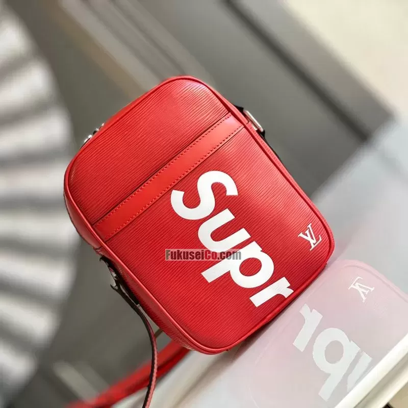 新作 ブランド激安ルイヴィトン ショルダーバッグ Leather Danube PM Red 赤vue71778