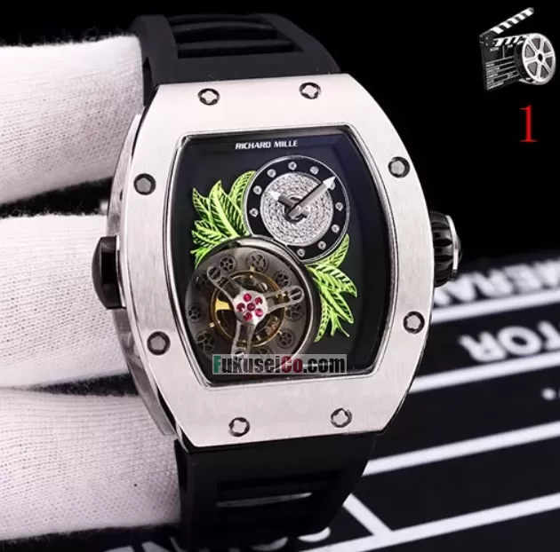 スーパーコピー時計リシャールミルコピー トゥールビヨン フルール RM19-02