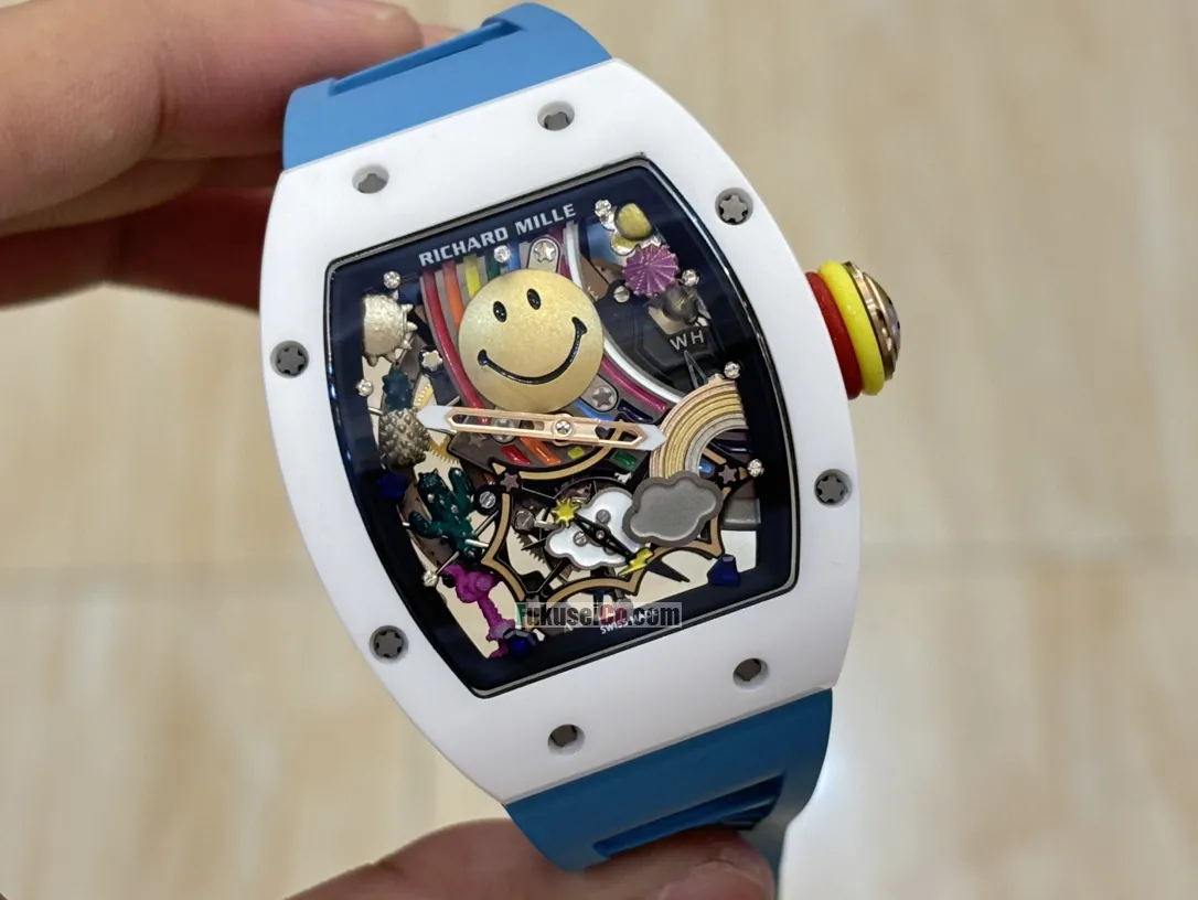 RICHARD MILLE Smiley リチャードミルRM 88 オートマティック トゥールビヨン スマイリーコピー時計2025写真は実物