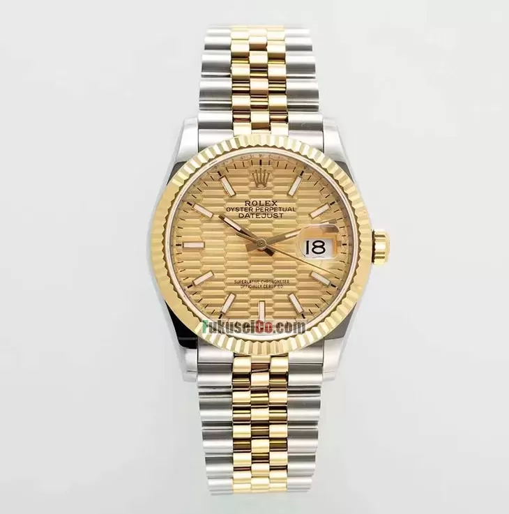 超人気ロレックススーパーコピーブランド デイトジャスト 36mm シャンパンフルーテッドM126233-0039